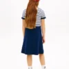 Vestido skater de polo elástico para niña
