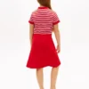 Vestido skater de polo elástico para niña