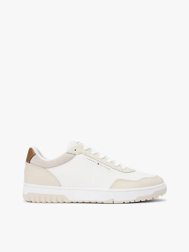 Zapatillas bajas de mezcla de piel Zapatillas bajas de mezcla de piel