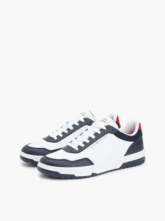 Zapatillas bajas de mezcla de piel Zapatillas bajas de mezcla de piel