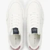 Zapatillas bajas de mezcla de piel