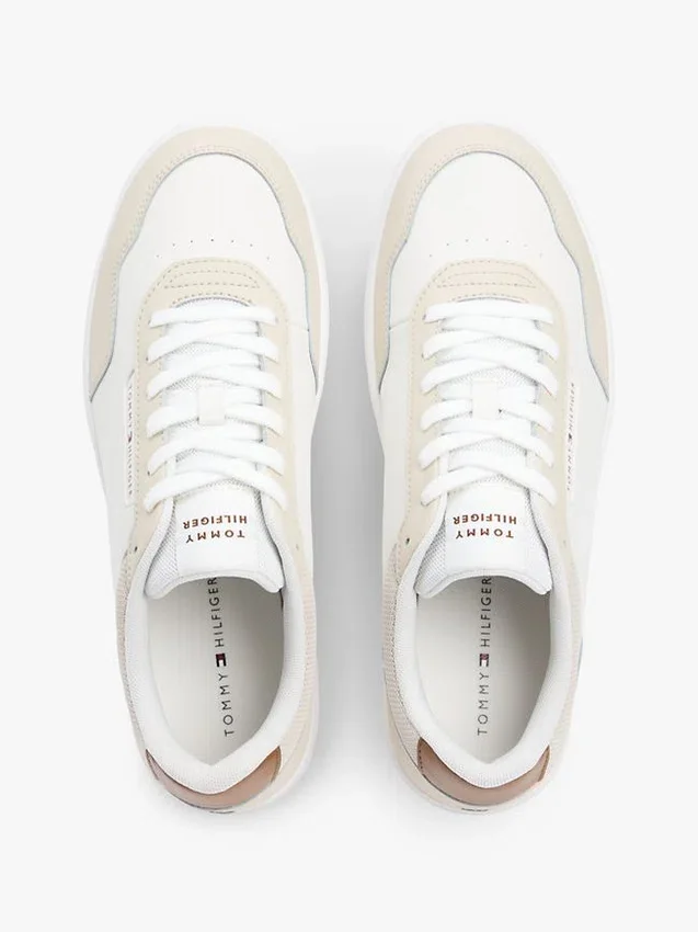Zapatillas bajas de mezcla de piel Zapatillas bajas de mezcla de piel