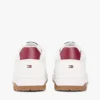 Zapatillas bajas de mezcla de piel