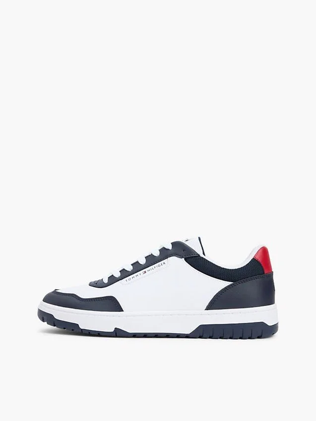Zapatillas bajas de mezcla de piel Zapatillas bajas de mezcla de piel
