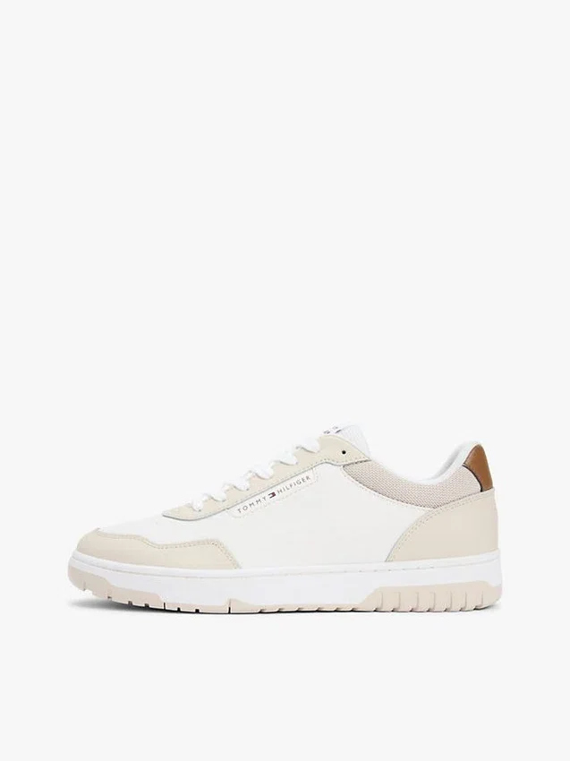 Zapatillas bajas de mezcla de piel Zapatillas bajas de mezcla de piel