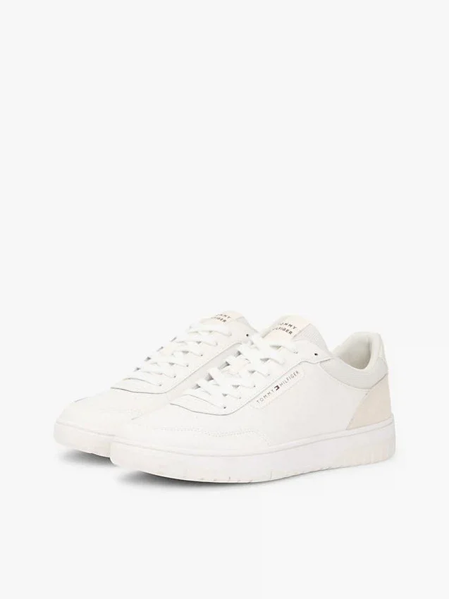 Zapatillas bajas de mezcla de piel y ante Zapatillas bajas de mezcla de piel y ante