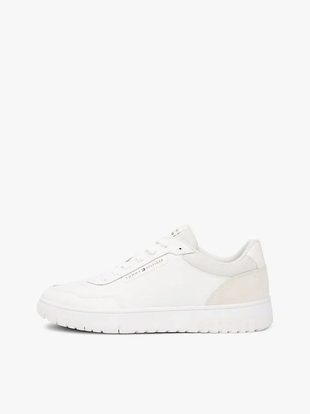Zapatillas bajas de mezcla de piel y ante Zapatillas bajas de mezcla de piel y ante