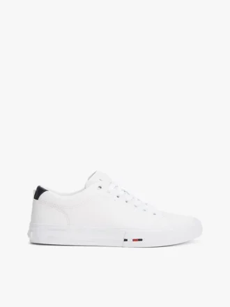 Zapatillas bajas de piel