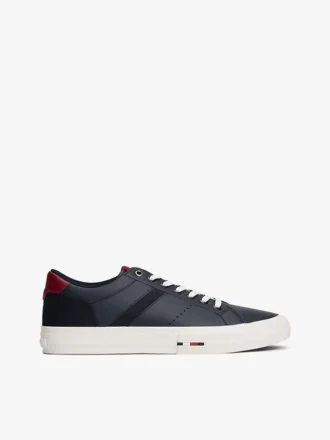 Zapatillas bajas de piel