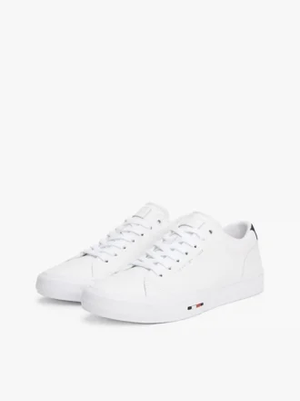 Zapatillas bajas de piel