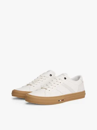 Zapatillas bajas de piel
