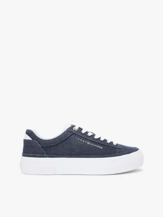 Zapatillas con plataforma de lona