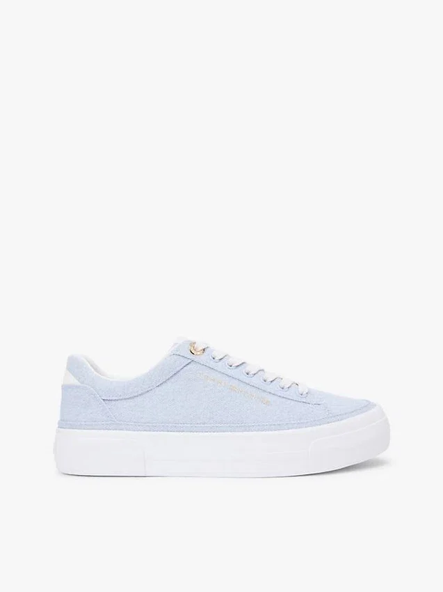 Zapatillas con plataforma de lona Zapatillas con plataforma de lona