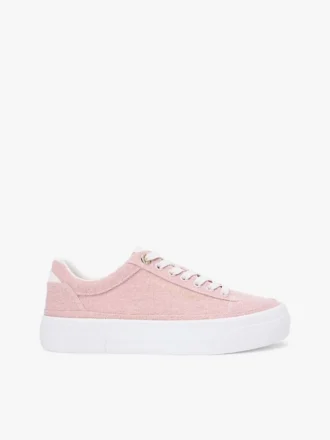 Zapatillas con plataforma de lona
