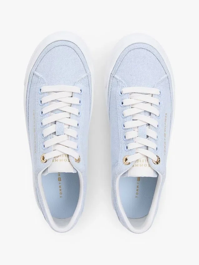 Zapatillas con plataforma de lona Zapatillas con plataforma de lona