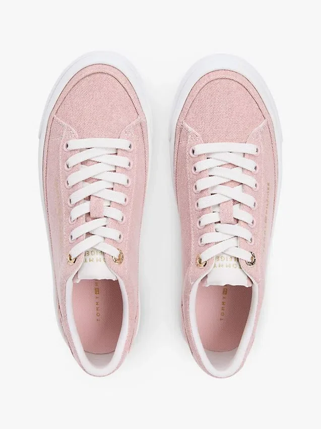 Zapatillas con plataforma de lona Zapatillas con plataforma de lona