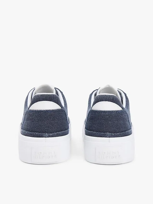 Zapatillas con plataforma de lona Zapatillas con plataforma de lona