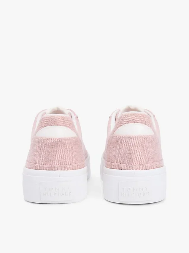 Zapatillas con plataforma de lona Zapatillas con plataforma de lona