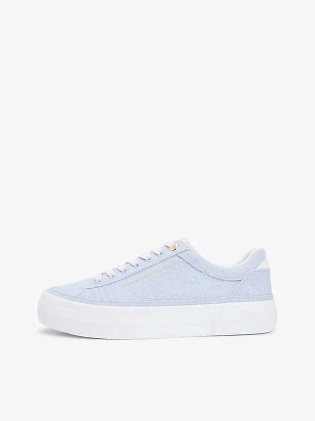 Zapatillas con plataforma de lona Zapatillas con plataforma de lona