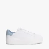 Zapatillas con plataforma de mezcla de piel Zapatillas con plataforma de mezcla de piel