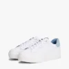 Zapatillas con plataforma de mezcla de piel Zapatillas con plataforma de mezcla de piel