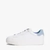 Zapatillas con plataforma de mezcla de piel Zapatillas con plataforma de mezcla de piel