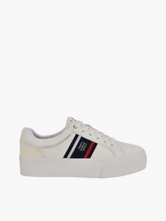 Zapatillas con suela de copa y franja