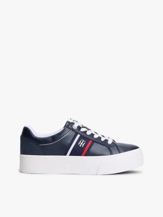 Zapatillas con suela de copa y franja Zapatillas con suela de copa y franja