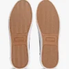 Zapatillas de cancha con textura granulada y logotipo metálico Zapatillas de cancha con textura granulada y logotipo metálico