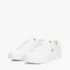 Zapatillas de cancha de piel con detalles metalizados Zapatillas de cancha de piel con detalles metalizados