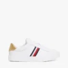Zapatillas de corte bajo de piel con rayas distintivas Zapatillas de corte bajo de piel con rayas distintivas