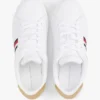 Zapatillas de corte bajo de piel con rayas distintivas Zapatillas de corte bajo de piel con rayas distintivas