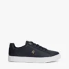 Zapatillas de corte bajo de piel con talón y monograma