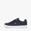 Zapatillas de corte bajo de piel con talón y monograma
