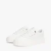 Zapatillas de corte con plataforma de piel Zapatillas de corte con plataforma de piel