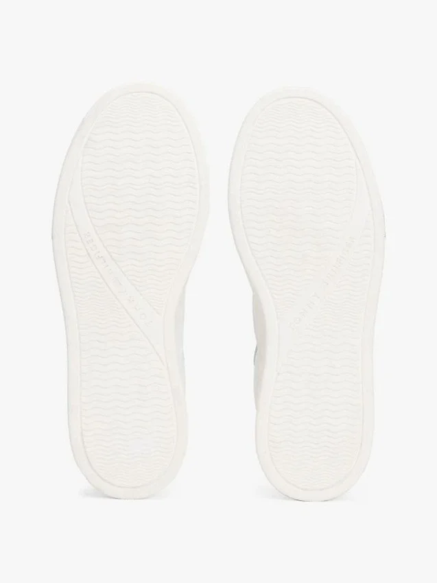 Zapatillas de corte con plataforma de piel Zapatillas de corte con plataforma de piel