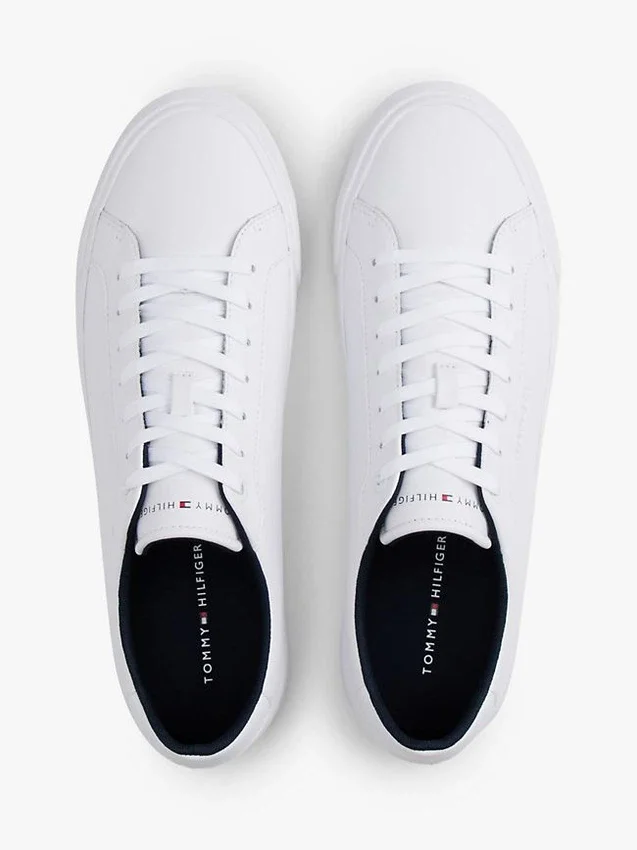 Zapatillas de cuero vulcanizado con rayas de bandera Zapatillas de cuero vulcanizado con rayas de bandera