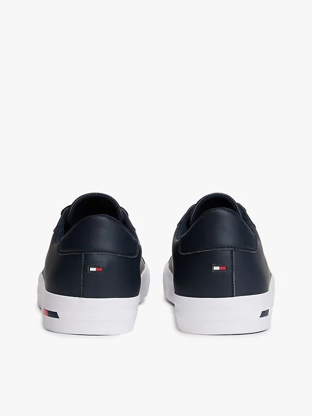 Zapatillas de cuero vulcanizado con rayas de bandera Zapatillas de cuero vulcanizado con rayas de bandera