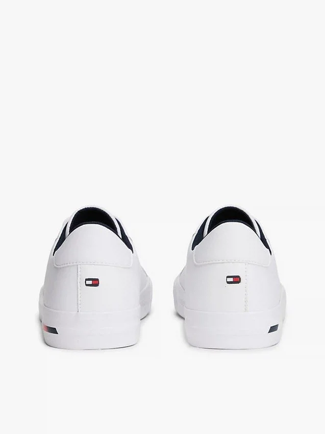 Zapatillas de cuero vulcanizado con rayas de bandera Zapatillas de cuero vulcanizado con rayas de bandera