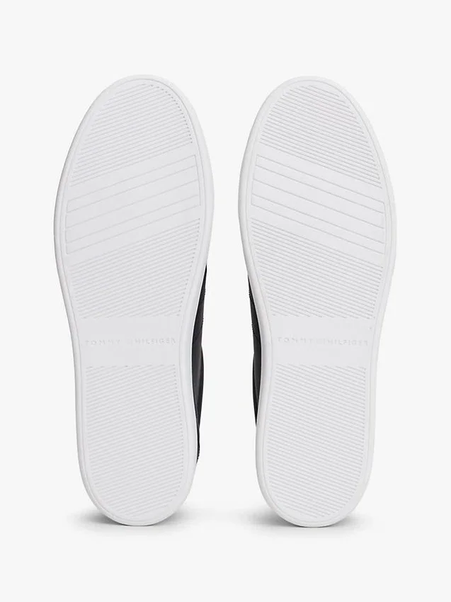 Zapatillas de cuero vulcanizado con rayas de bandera Zapatillas de cuero vulcanizado con rayas de bandera