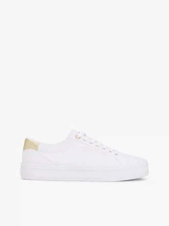 Zapatillas de lona con detalles metalizados