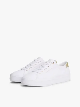 Zapatillas de lona con detalles metalizados