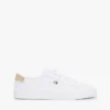 Zapatillas de lona con talón metalizado Zapatillas de lona con talón metalizado