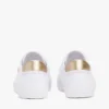 Zapatillas de lona con talón metalizado Zapatillas de lona con talón metalizado