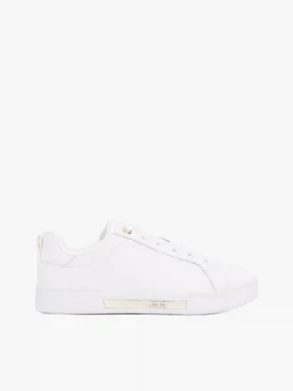 Zapatillas de piel con el logotipo de Hilfiger