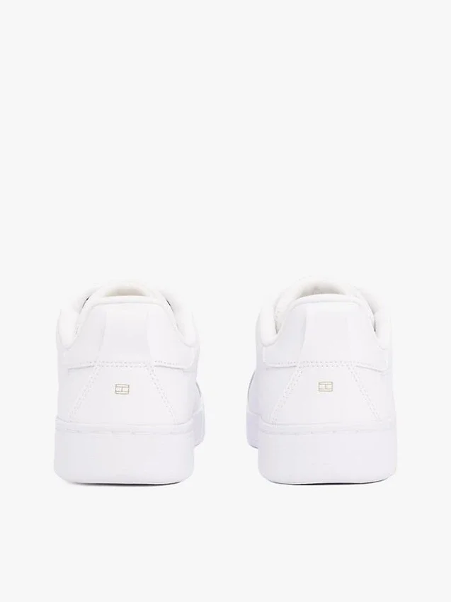 Zapatillas de piel con el logotipo de Hilfiger Zapatillas de piel con el logotipo de Hilfiger