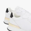 Zapatillas deportivas de piel con detalles metalizados Zapatillas deportivas de piel con detalles metalizados