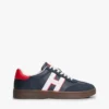 Zapatillas skater con logo Hilfiger en mezcla de materiales Zapatillas skater con logo Hilfiger en mezcla de materiales