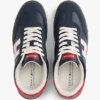 Zapatillas skater con logo Hilfiger en mezcla de materiales Zapatillas skater con logo Hilfiger en mezcla de materiales