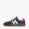 Zapatillas skater con logo Hilfiger en mezcla de materiales Zapatillas skater con logo Hilfiger en mezcla de materiales